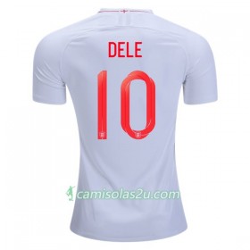 Camisolas de futebol Inglaterra Dele 10 Equipamento Principal Copa do Mundo 2018 Manga Curta